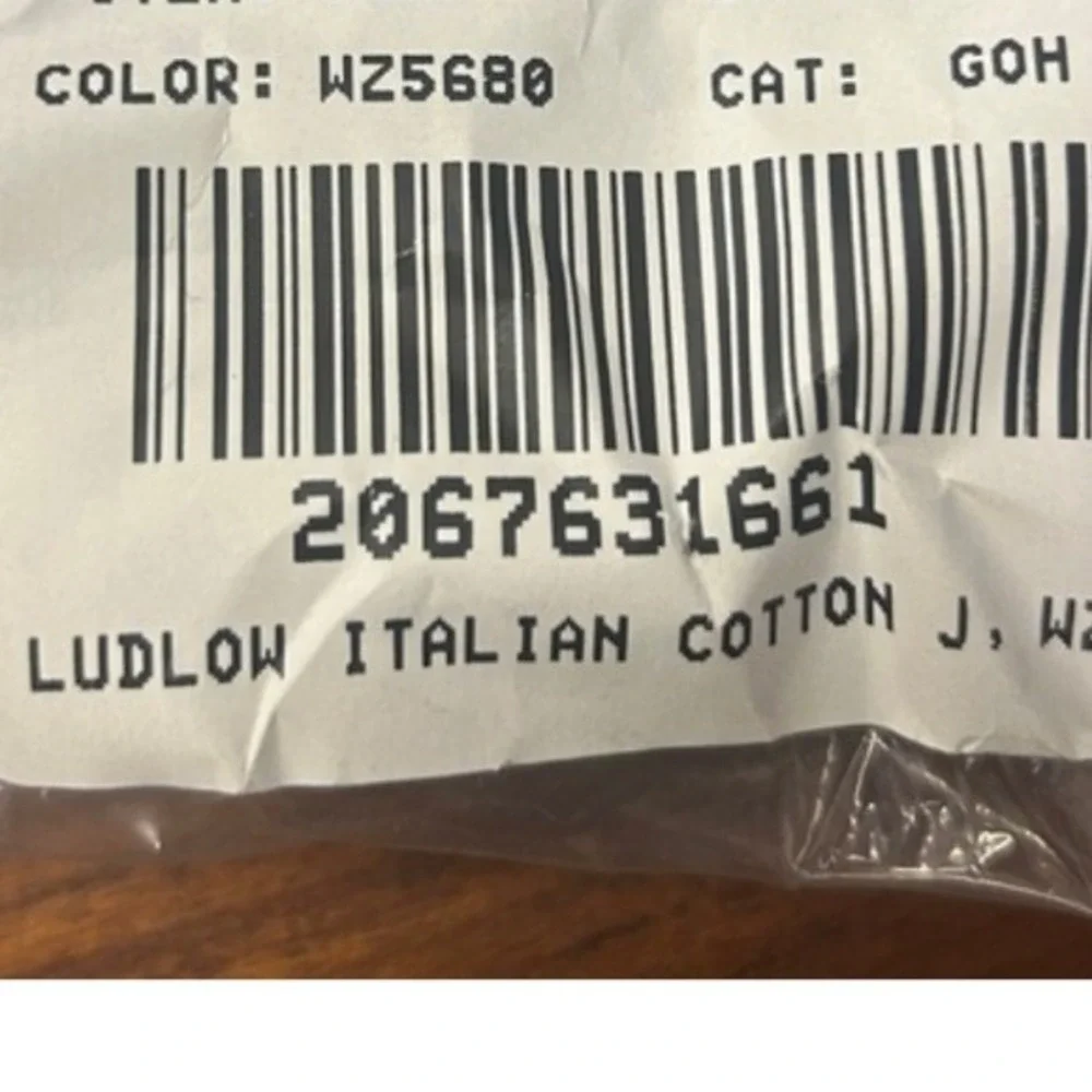 J.Crew Ludlow Slim Fit Italian Cotton Suit Jacket Grey 38R NWOT Small Snag $398